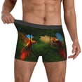thumbnail image 2 of Kdxio Men's Boxer Briefs with Hybrid Parrot in the Forest Print - Comfortable and Breathable Underwear for Everyday Wear, 2 of 7