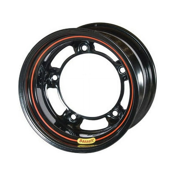 Bassett 58SR3 15X8 Wide-5 3 Inch Backspace Black Wheel