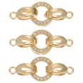 thumbnail image 1 of 3pcs Necklace Clasp Hook Craft Bracelet Jewelry Making Pendant Connectors, 1 of 9