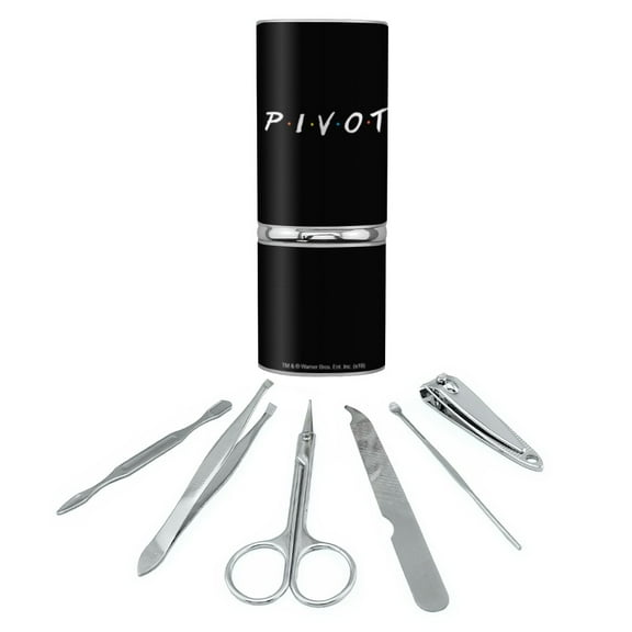 Friends PIVOT Stainless Steel Manicure Pedicure Grooming Beauty Care Travel Kit