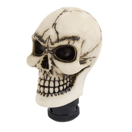 Skull Gear Shift - Unique Bargains White Wicked Carved Skull Car Universal Gear Stick Shift Shifter Lever Knob