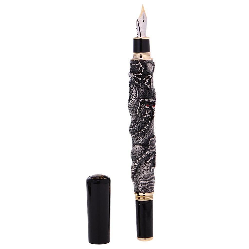 Dualoai JINHAO DRAGON KING PLAY PEARL FINE NIB FOUNTAIN PEN Office Students - Bronze,