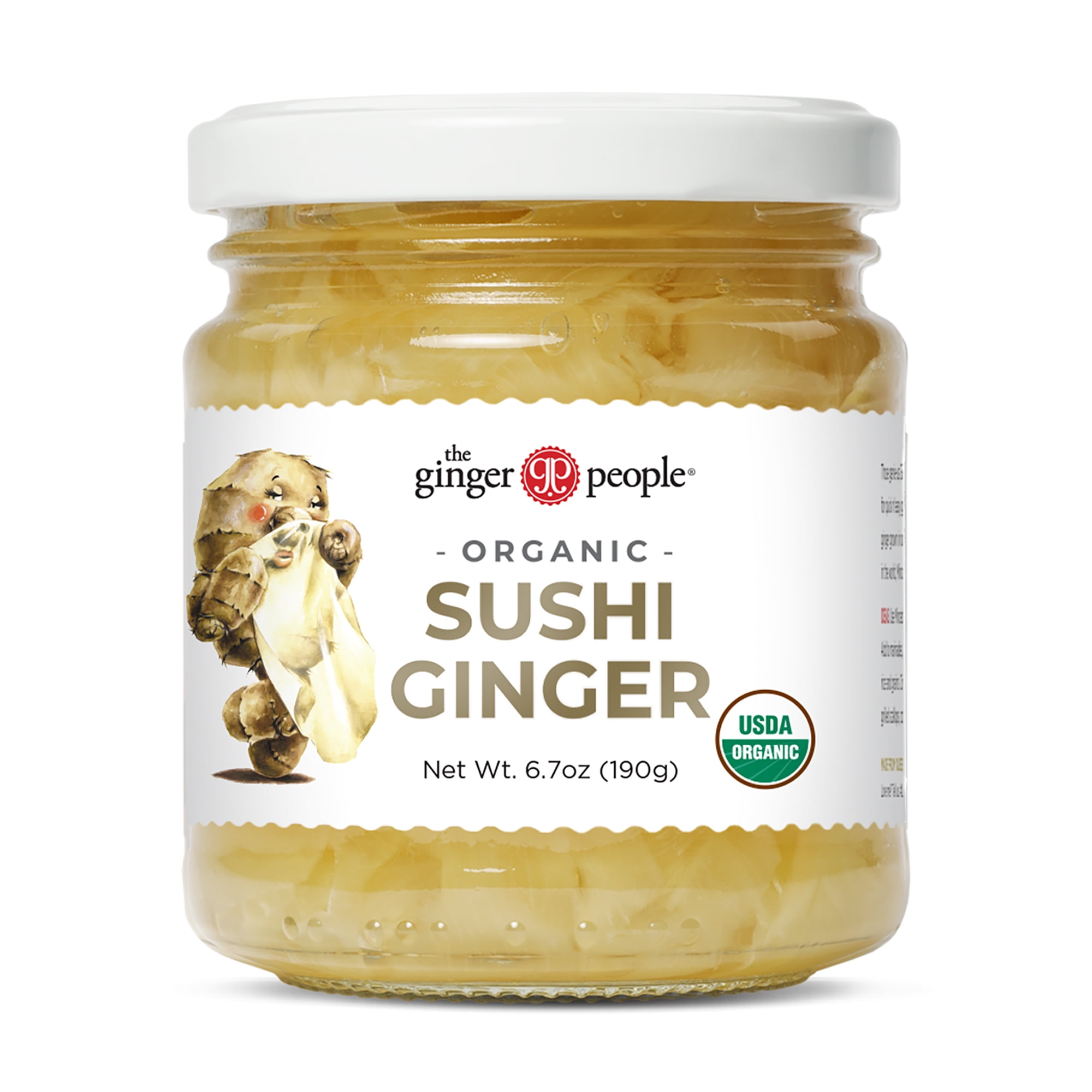 The Ginger People Organic Pickled Sushi Ginger, 6.7 Oz