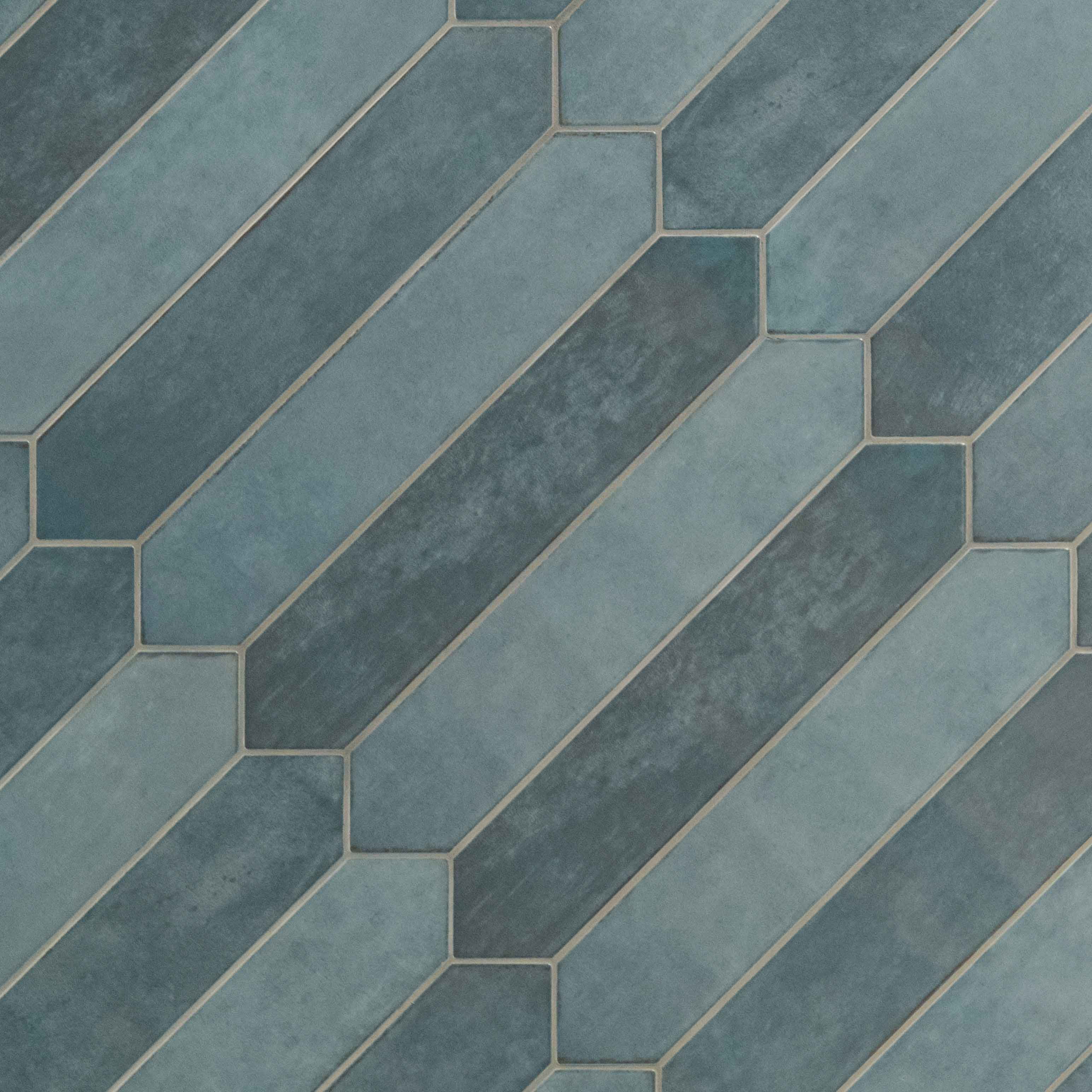MSI Renzo Denim Picket 2.5 In. X 13 In. Glossy Ceramic Wall Tile (12.214 Sq. Ft./Case)