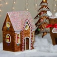 thumbnail image 2 of Northlight Gingerbread Kisses Sprinkle Christmas House - 14.5", 2 of 5
