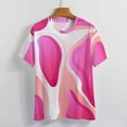 thumbnail image 3 of Leopard Print Pattern Women's Short Sleeve Tops Casual Blouses T Shirt, 3 of 6