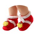 thumbnail image 6 of Goodw7 Newborn Christmas Booties for Festive Outings, High-Top Fleece Lined Warm Winter Infant Pre-Shoes with Embroidered Holiday Decor, Soft Sole Shoes, 6 of 6