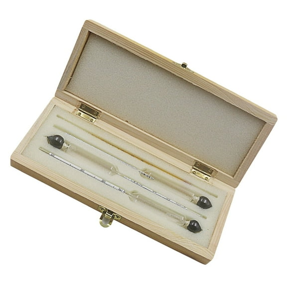 4Pcs Alcohol Hydrometer Home Brew Wine Meter Thermometer Conversion Table Alcohol Hydrometer Tester (Only Applicable for Liquor Distilled Water Medicinal Liquor)