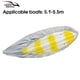 thumbnail image 5 of Greeniant Cubierta de almacenamiento para mantener el buceo, protector grueso para Kayak, Protector ajustable, accesorios de protección impermeables para Deportes acuáticos 5.1-5.5 metros Greeniant OD002552-03B, 5 of 6