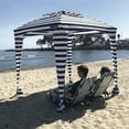 thumbnail image 3 of EasyGo Cabana 6' X 6' Beach & Sports Cabana Stays Cool & Comfortable - Easy Assembly - Large Shade Area-Elegant & Classy, 3 of 7