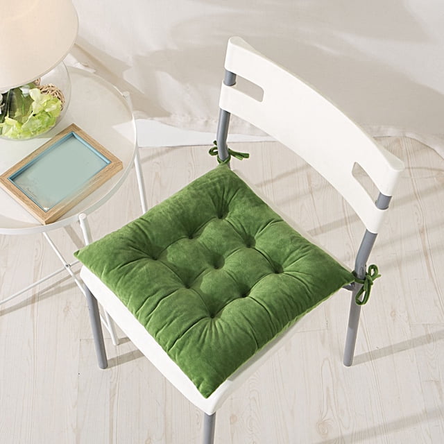 Coussin de Siège Protecteur Lavable Forme Carrée Design à Treillis Coussin de Chaise Décoration Maison