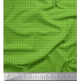 thumbnail image 1 of Soimoi Green Cotton Duck Fabric Geometrical Star Geometric Printed Craft Fabric by the Yard 42 Inch Wide, 1 of 3