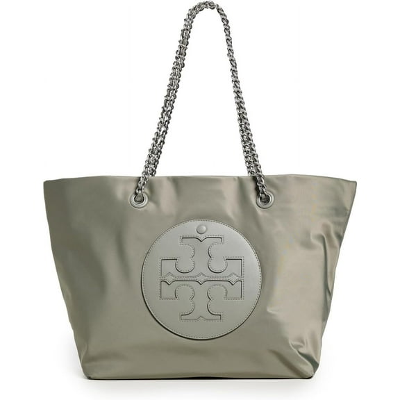 Tory Burch Women's Ella Chain Tote, Stone