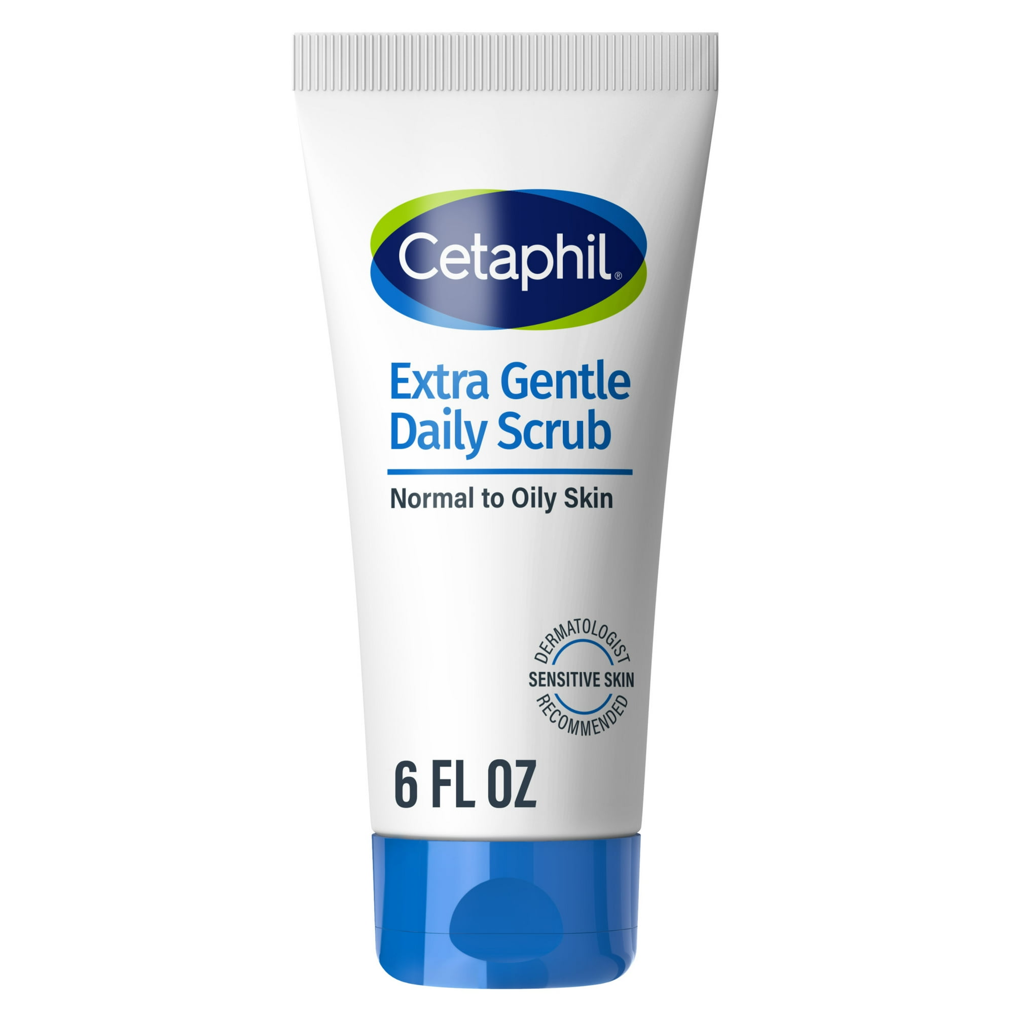 Cetaphil Extra Gentle Daily Face Scrub, Exfoliates & Cleanses, Sensitive Skin, 6 fl oz