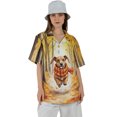 thumbnail image 4 of Welcome Fall Dachshund Strolling Through the Autumn Maple Forest Hawaiian Shirt Breathable Summer Unisex Merch Wiener Dog Lover Gifts Idea - 12012, 4 of 6