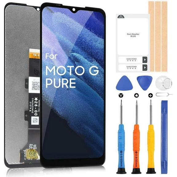 AGCUT LCD Screen Replacement with Repair Kit for Motorola Moto G Pure