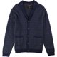 thumbnail image 1 of Tasso Elba Mens Jacquard Cardigan Suéter, Azul, Pequeño, 1 of 1