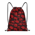 thumbnail image 1 of Gaeub Red Skulls Drawstring Backpack Bag Sport Gym Sackpack Heavy Duty String Backpack for Men Women-Small, 1 of 6