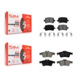 thumbnail image 1 of SIM Front Rear Semi-Metallic Brake Pads Kit for Car Pontiac Solstice Saturn Sky KSM-100019, 1 of 8