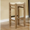 thumbnail image 6 of Home Square 30H Wood Bar Stool with Rush Seat in Brown - Set of 3, 6 of 7