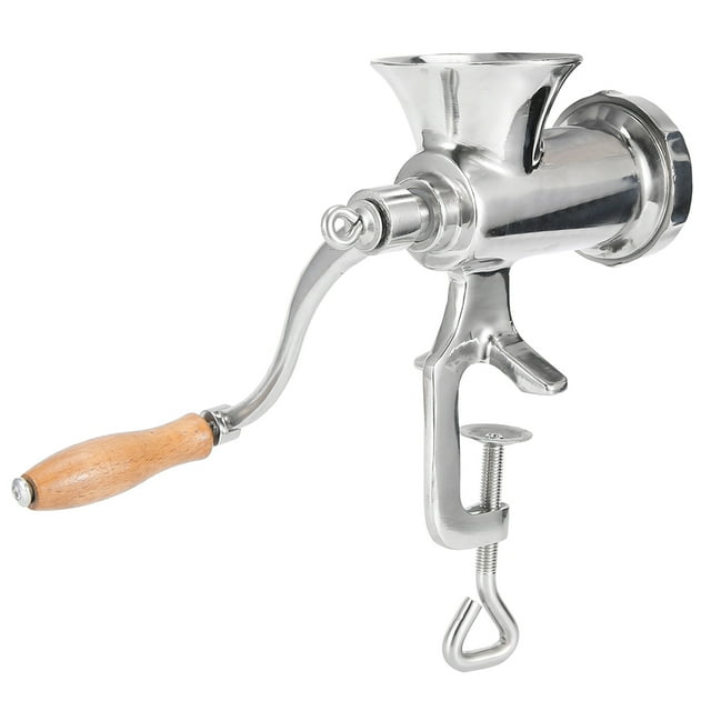 LHCER Hand Cranking Meat Grinding Machine, Stainless Steel Manual Mincer Grinder For Spices/Meat