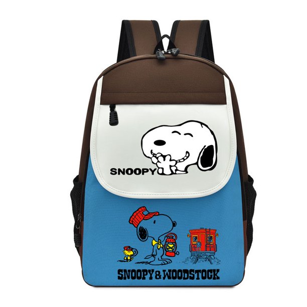 Mochila De Dibujos Animados Snoopy Bolsa Escolar Para Mujeres Hombres Ordenador Viaje