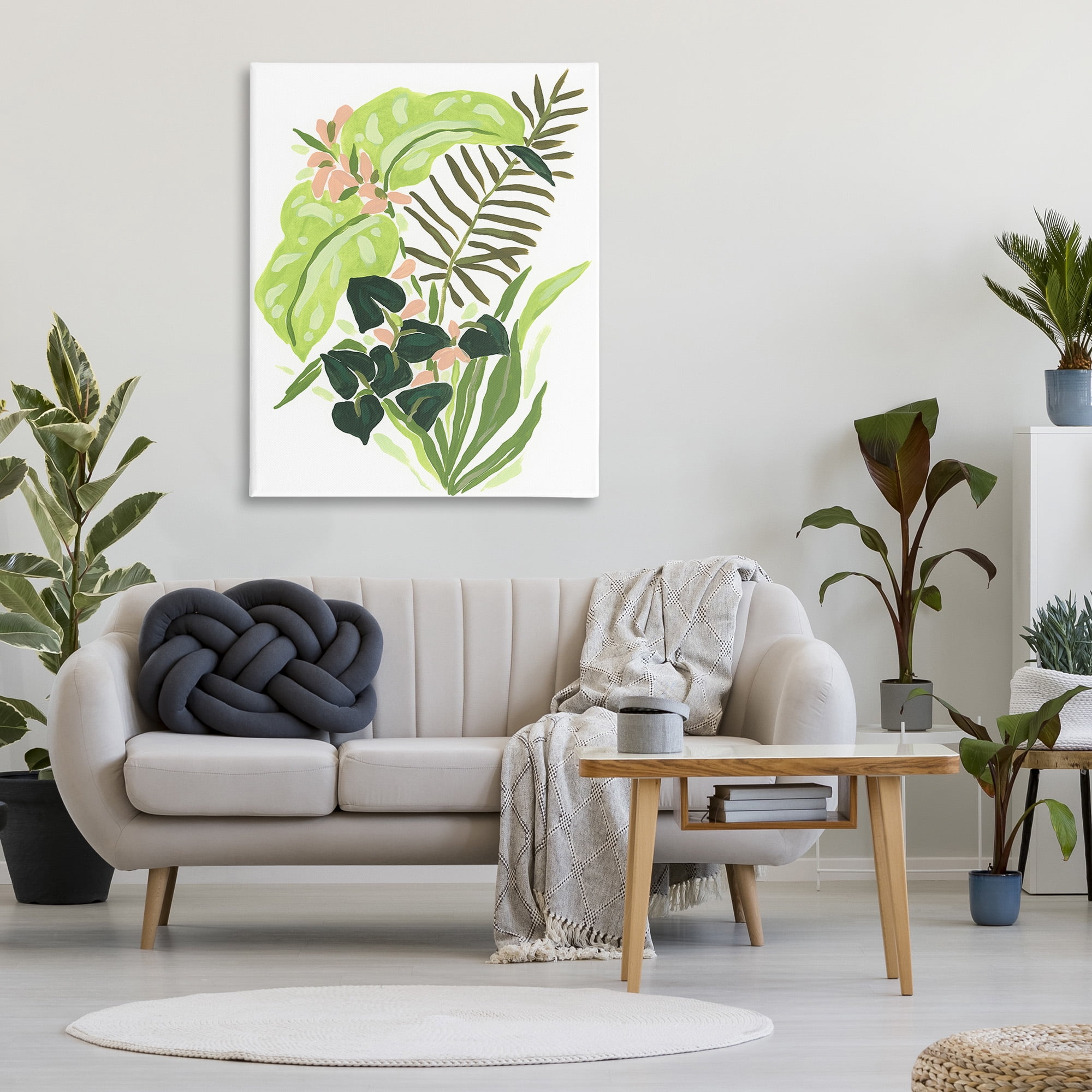 Stupell Industries Modern Tropical Herbs Botanical & Floral Painting Gallery Wrapped Canvas Art Print Wall Art, 36 x 48