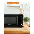 thumbnail image 4 of COMMERCIAL CHEF 0.9 Cu. ft. Countertop Microwave Oven with Touch Controls, Black, 4 of 7