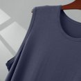 thumbnail image 4 of Kalauyu Men's Sleeveless Round Neck Nightshirt Loose Sleep Nightgown, Soft Loungewear Tank Nightgown with Side Slits, 4 of 6