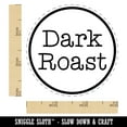 thumbnail image 2 of Dark Roast Coffee Label Self-Inking Rubber Stamp Ink Stamper - Blue Ink - Small 3/4 Inch, 2 of 7