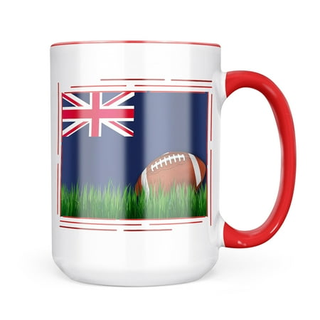 

Neonblond Football with Flag New South Wales (NSW) region Australia Mug gift for Coffee Tea lovers
