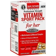Six Star Pro Nutrition Elite Series Vitamin Sport Pack For Her, 20ct