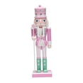 thumbnail image 2 of GUOOL Nutcracker Figurine Craft Christmas Decoration for Christmas Tree Shelf Home Pink, 2 of 9