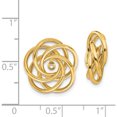 thumbnail image 3 of 14K Yellow Gold Polished Love Knot Earring Jackets (17 X 15) Made In United States t584j, 3 of 3
