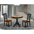 thumbnail image 4 of East West Furniture Dining Room Set Black & Cherry, ANDA3-BCH-W, 4 of 4