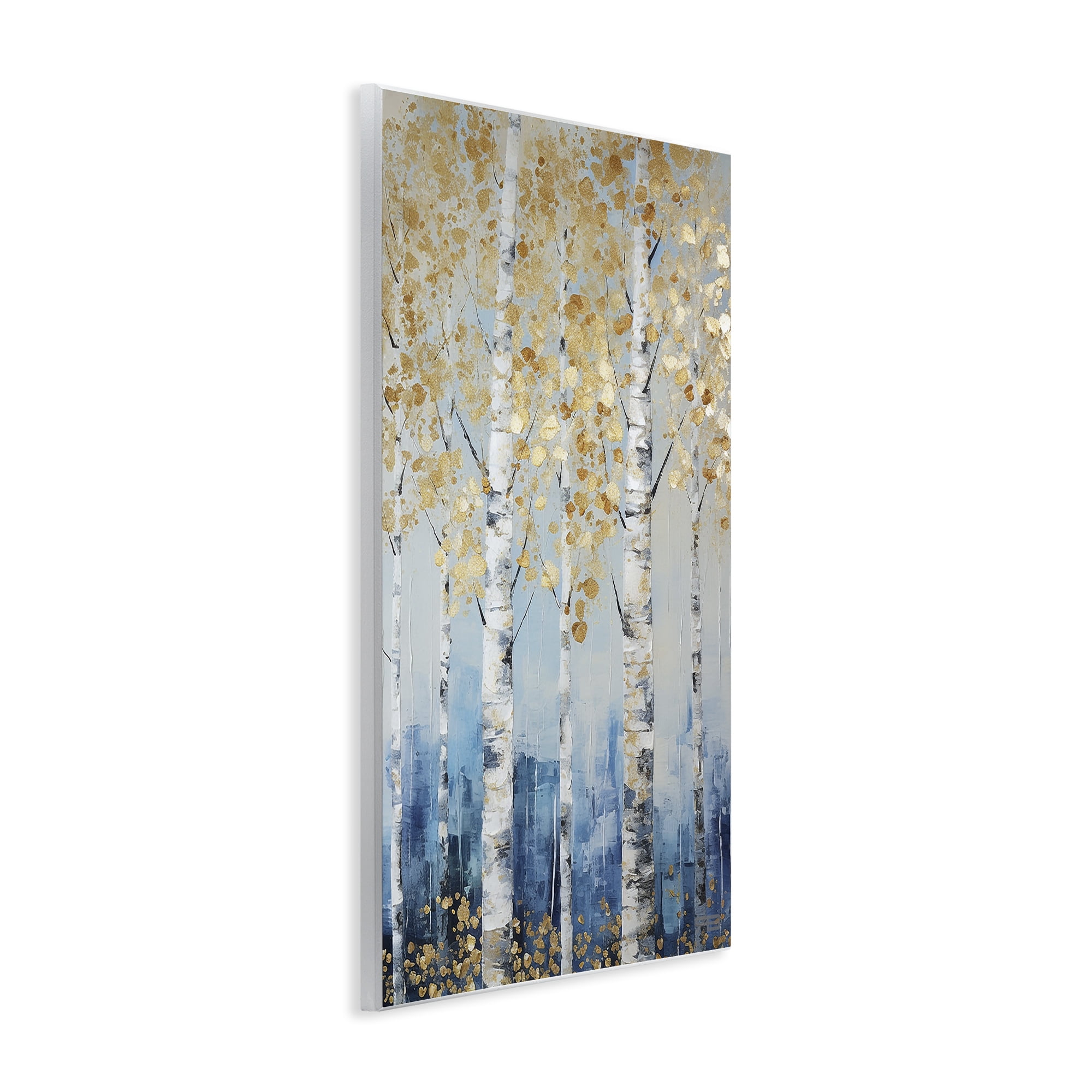 Stupell Industries Autumnal Birch Forest Landscape Painting Unframed Art Print Wall Art, 10 x 15