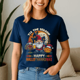 thumbnail image 5 of Happy Hallothanksmas Tshirt, Halloween Thanksgiving Christmas Shirt, Holiday Season Tee, Turkey Gift, Vintage Ghost ,Merry Christmas, 5 of 5