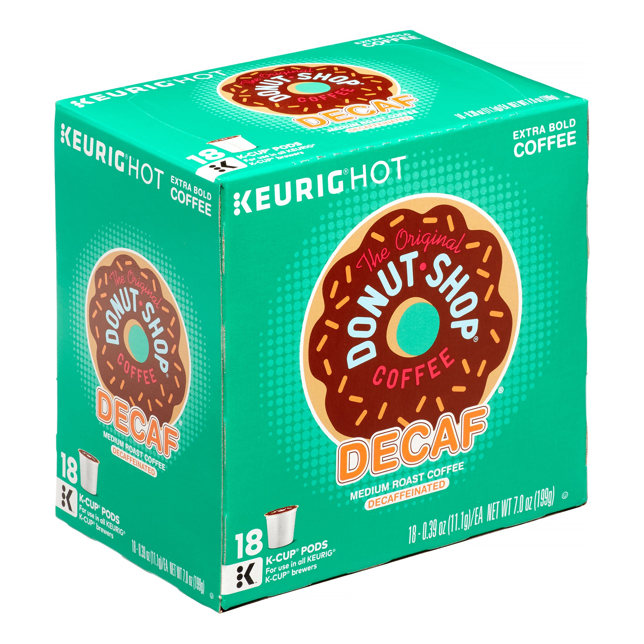 The Original Donut Shop Decaf K-Cup Coffee Pods, Medium Roast, 18 Count for Keurig Brewers - image 4 of 11