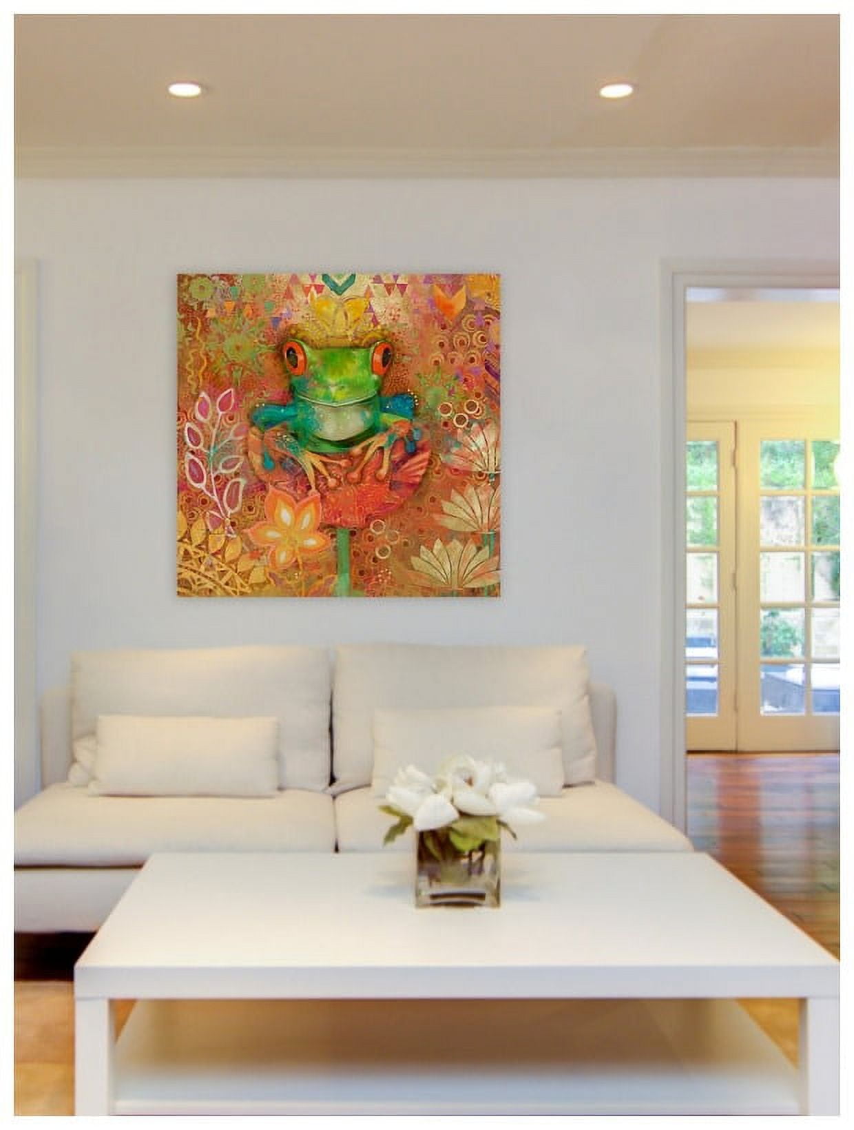 "Red-Eyed Tree Frog" Painting Print on Wrapped Canvas