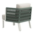 thumbnail image 5 of Bridgehampton Armchair White Accent Chair, Modern Style, Removable and washable cushion cover, Aluminum, Outdoor Living, 5 of 5