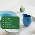 thumbnail image 6 of DANMARK LYNGBY Porcelain Egg Cup - Ceramic Holder for Soft Boiled Eggs - Decorative Breakfast Server - Cute & Colorful Egg Cups for Kids & Adults - Ideal Gift for Breakfast Lovers (Green), 6 of 7