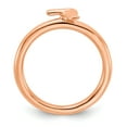thumbnail image 5 of Stackable Expressions Sterling Silver Rose Gold-plated Whale Tail Ring, 5 of 8