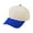 Royal Blue Beige, variant on TOPTIE 5 Panel Kids Trucker Cap Snapback Cotton Sun Hat Youth 2-7 Years Old-Red Beige