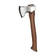 thumbnail image 2 of Stainless Steel Wood Splitting Axe, Tiny Handcrafted Outdoor Implement with Natural Wooden Shaft, Camping Hatchet for Backpacking Trips, Log Chopping and Survival Hatchet Duties,, 2 of 7