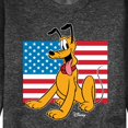 thumbnail image 3 of Disney - Americana - Pluto Usa Flag - Men's Crew Neck Fleece Pullover, 3 of 6