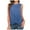 Blue, variant on Scyoekwg Womens Fashion Summer Tops Sleeveless Tank Tops Sling Crewneck Loose Solid Color Casual Dressy Blouse Suspenders Blouses (Black,L)