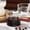 Clear, variant on Glass Milk Pitcher with Measuring Scales, Mini Espresso Shot Cup, Heatproof Borosilicate Jug with Wooden Handle, Double Spout for Coffee and Milk Frothing