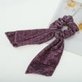 thumbnail image 5 of Unique Bargains 1 Pc Hair Elastics Fashion Halloween Ribbon Bat Ribbon Hair Ties Purple Orange, 5 of 5