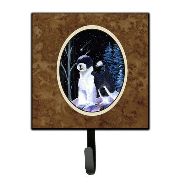 Carolines Treasures SS8399SH4 Starry Night Portuguese Water Dog Leash or Key Holder 7Hx4.25W multicolor