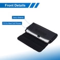 thumbnail image 3 of Teléfono Cinturón Soporte Estuche para 6.3" Celular Teléfonos, Horizontal Nylon Teléfono Cinturón Bolsa para Hombre Mujer con Clip Bucle, Negro, 3 of 7